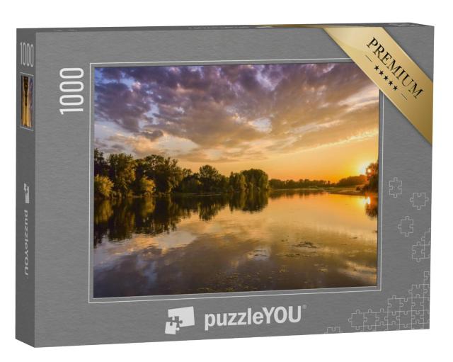 Puzzel 1000 stukjes „De Loire bij zonsondergang“