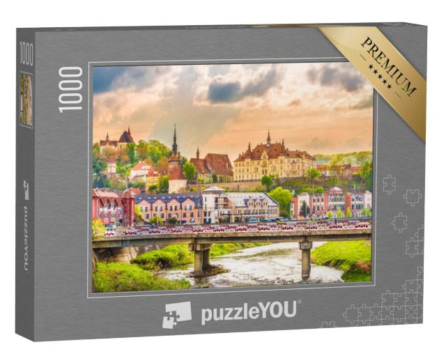 Puzzel 1000 stukjes „Sighisoara Fortress, Transsylvanië, Roemenië“