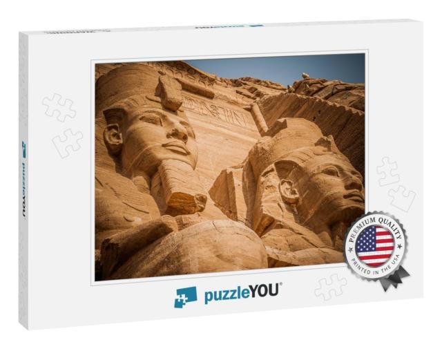 2 Pharaoh. Abu Simbel, Egypt... Jigsaw Puzzle