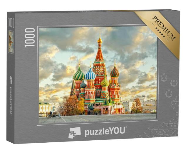 Puzzel 1000 stukjes „Sint-Basiliuskathedraal op het Rode Plein, Moskou, Rusland“