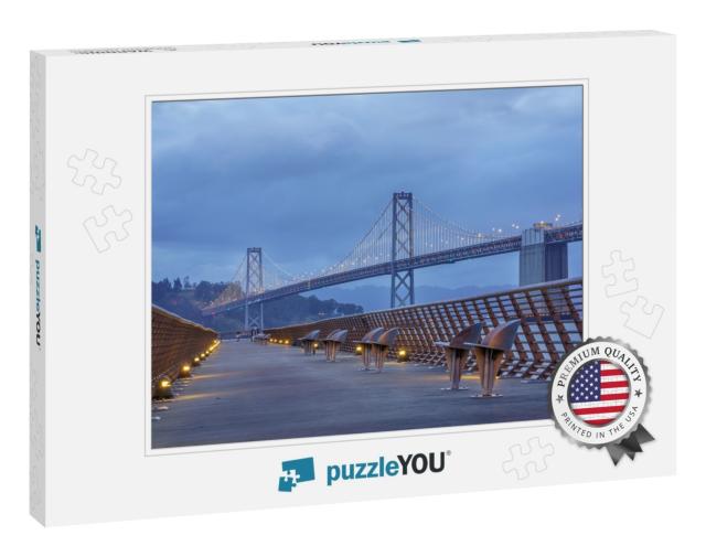 Bay Bridge is Located in California, Us & Connects San Fr... Jigsaw Puzzle