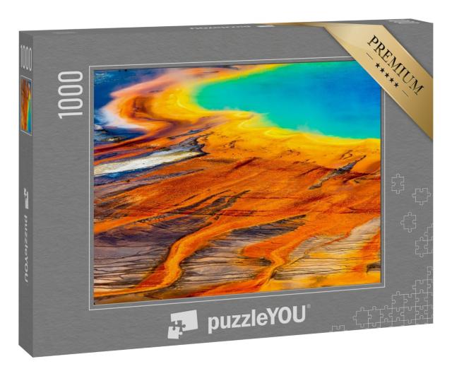 Puzzle 1000 Teile „Grand Prismatic Spring in Nahaufnahme, Yellowstone National Park“