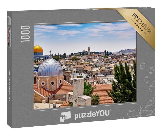 Puzzle 1000 Teile „Wunderschöner Blick über Jerusalem, Israel“