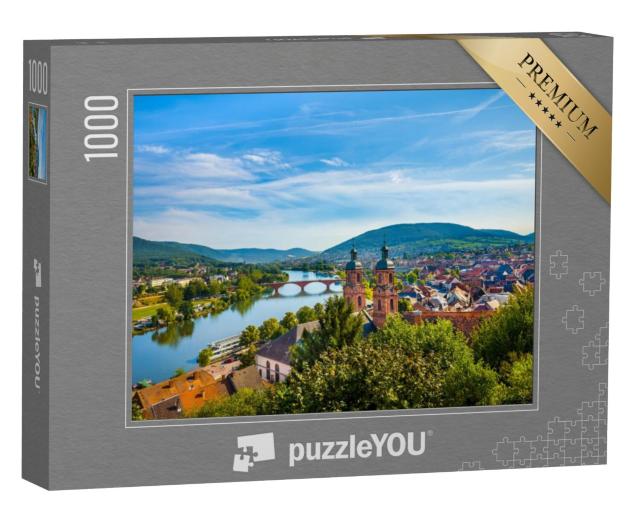 Puzzel 1000 stukjes „Middeleeuws Duits stadje Miltenberg am Main, Beieren“