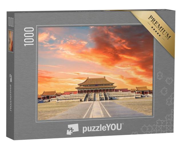 Puzzel 1000 stukjes „Koninklijke paleizen van de Verboden Stad in Beijing“