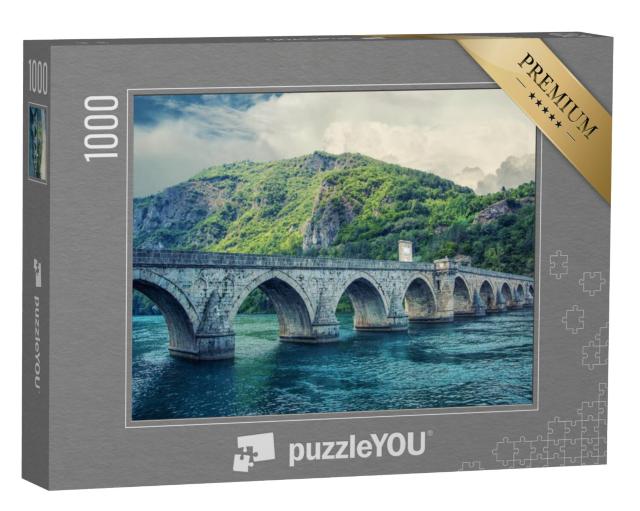 Puzzel 1000 stukjes „De brug over de Drina“