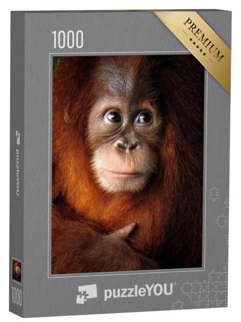 Puzzel 1000 stukjes „Baby orang-oetan“