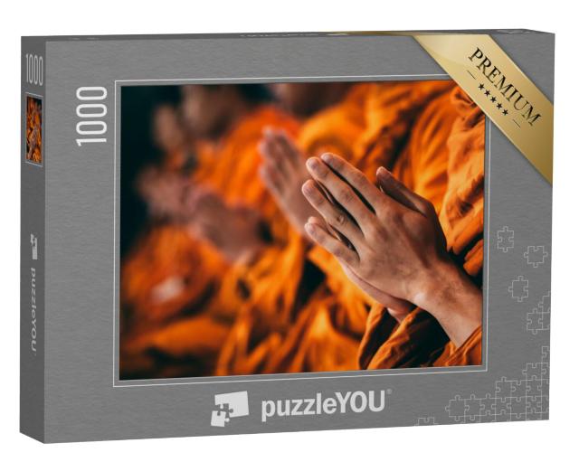 Puzzel 1000 stukjes „Meditatie en gebed: Boeddhistische monniken“