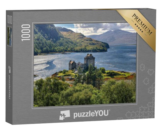 Puzzel 1000 stukjes „Middeleeuws fort Eilean Donan Castle, Hooglanden, Schotland“