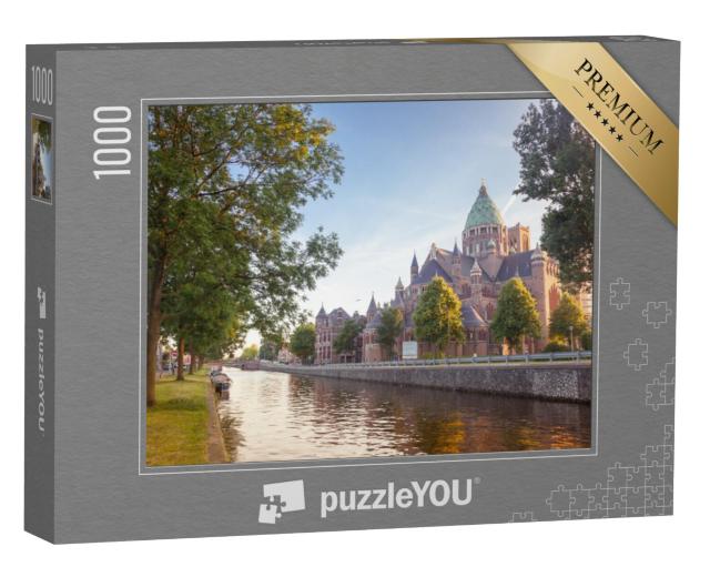 Puzzel 1000 stukjes „Katholieke Sint-Baafskathedraal, Haarlem“