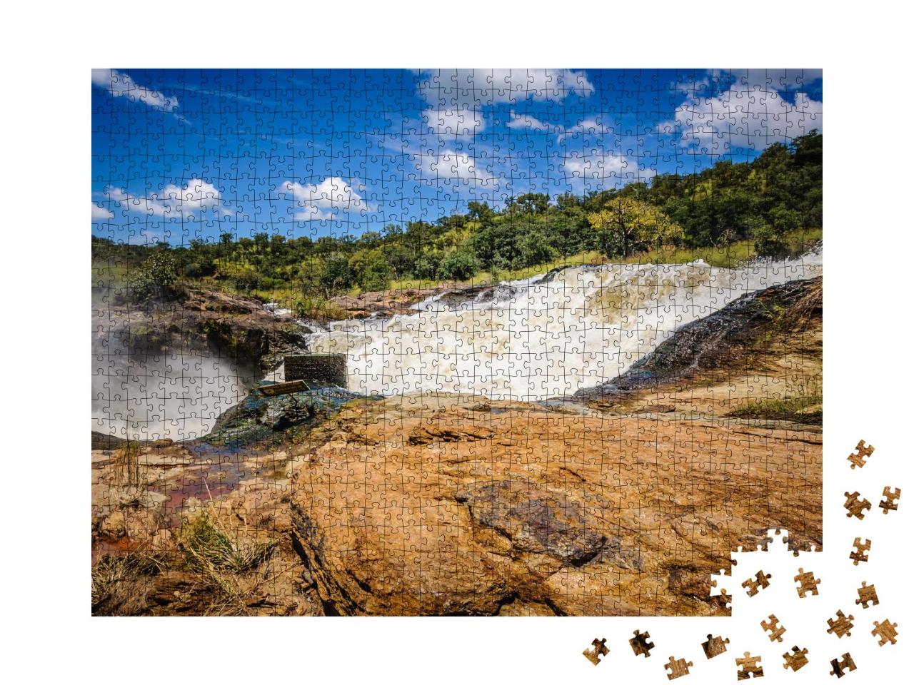 Puzzle 1000 Teile „Bild von Natur und Tieren im Murchison Falls Park, Uganda, Afrika“