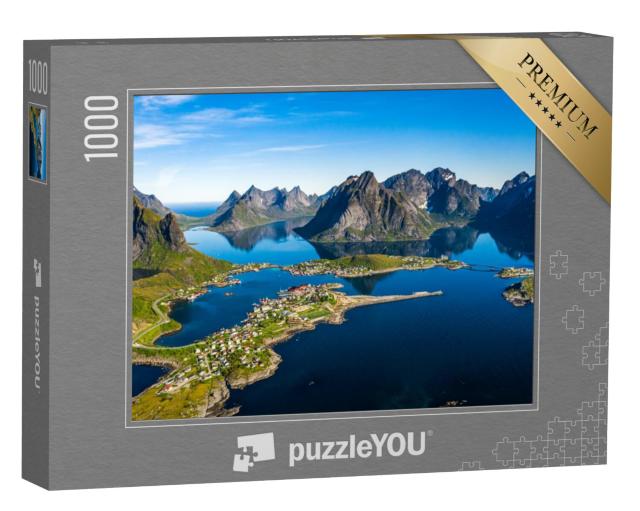 Puzzel 1000 stukjes „Lofoten, archipel in de regio Nordland, Noorwegen“