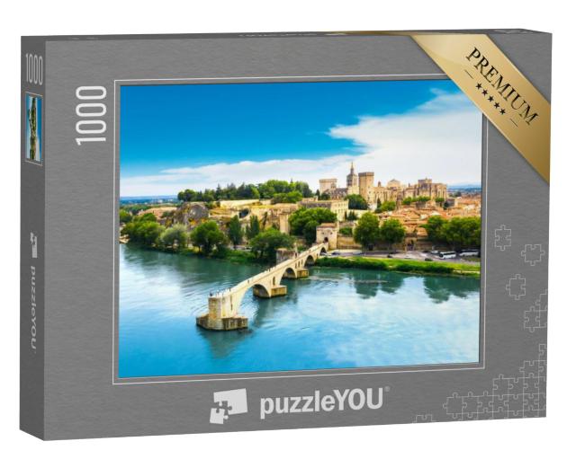 Puzzel 1000 stukjes „Brug Saint-Benezet, Avignon, Frankrijk“