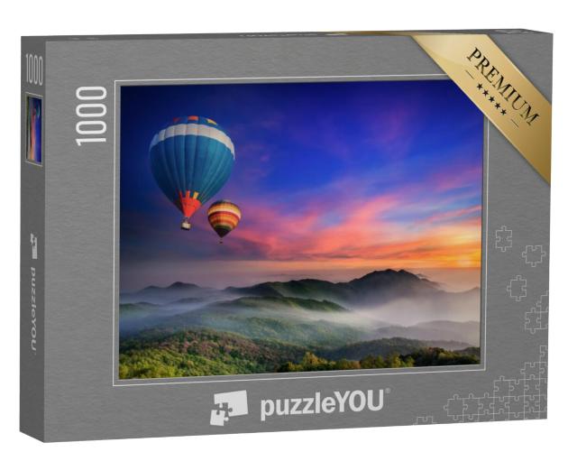 Puzzel 1000 stukjes „Zonsopgang in de provincie Chiang Mai, Thailand“