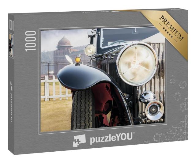 Puzzle 1000 Teile „Frontansicht einer Oldtimer-Limousine“