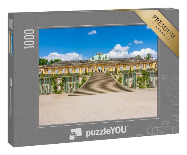 Puzzle 1000 Teile „Schloss und Park Sanssouci, Potsdam, Deutschland“