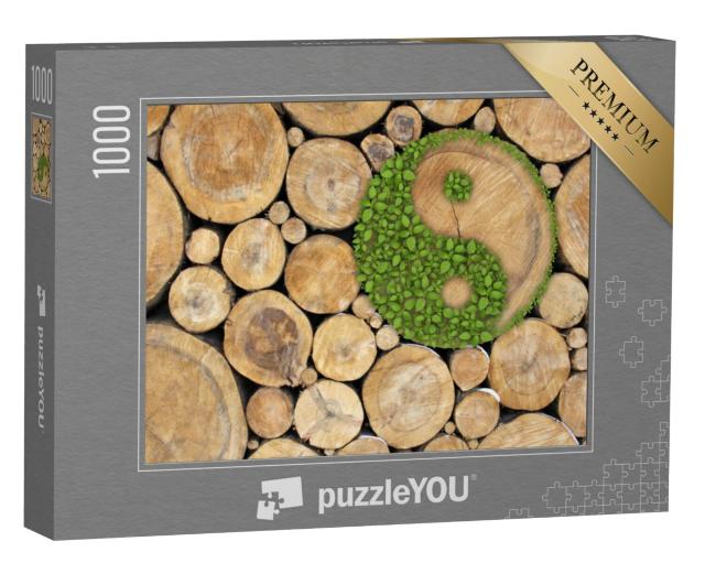 Puzzel 1000 stukjes „Ying-Yang symbool“