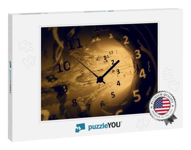 Time. 3D Illustration... Jigsaw Puzzle