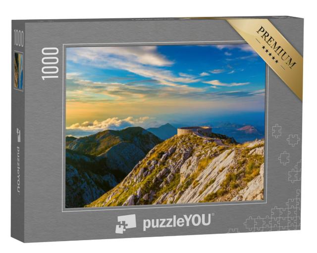 Puzzel 1000 stukjes „Lovcen Nationaal Park in Montenegro bij zonsondergang“