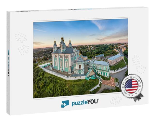 Aerial View of Uspenskiy Cathedral in Smolensk, Russia... Jigsaw Puzzle