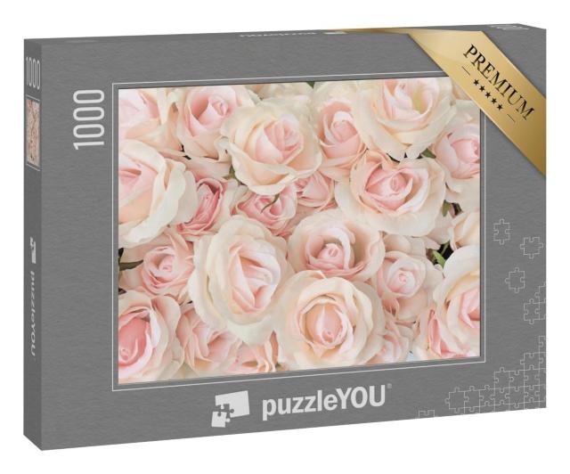 Puzzle 1000 Teile „Rosa Rose für Hintergründe“