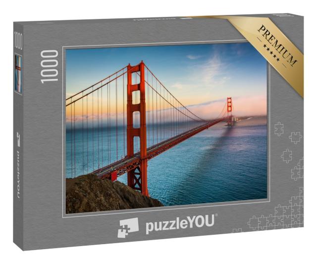 Puzzle „Golden Gate Bridge bei Sonnenuntergang, San Francisco“