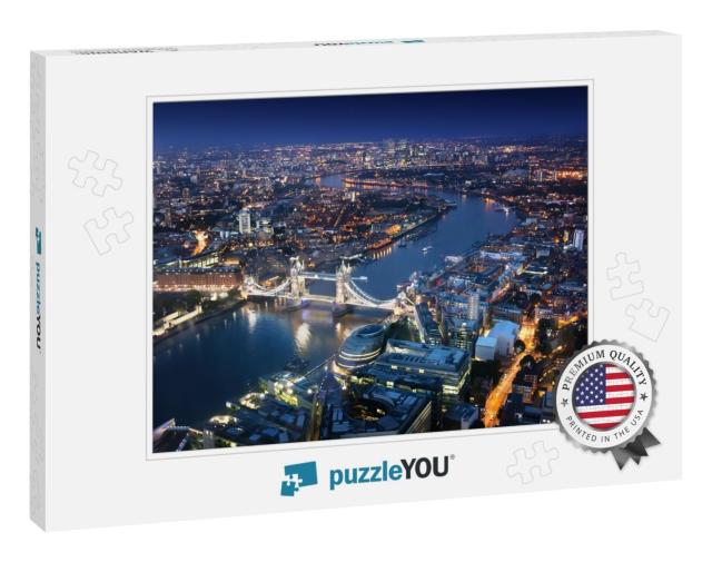London At Night with Urban Architectures & Tower Bridge... Jigsaw Puzzle
