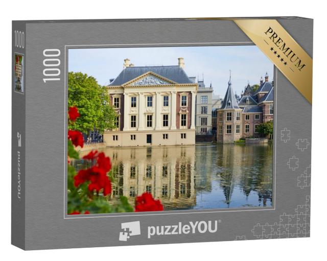 Puzzel 1000 stukjes „De Hofvijver met de gebouwen van het Binnenhof, Den Haag“