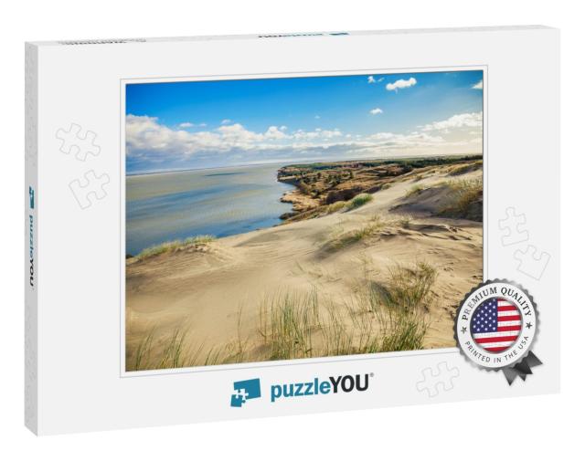 Sandy Grey Dunes At the Curonian Spit in Nida, Neringa, L... Jigsaw Puzzle