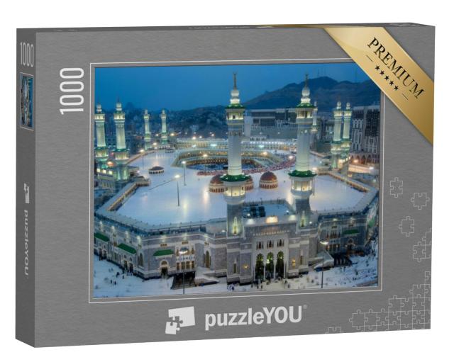 Puzzel 1000 stukjes „Mekka bij nacht, Saoedi-Arabië“