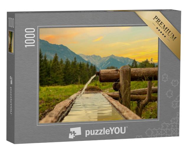 Puzzel 1000 stukjes „Idyllisch landschap in de zomer“