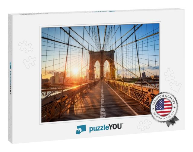Brooklyn Bridge in New York City, Usa... Jigsaw Puzzle