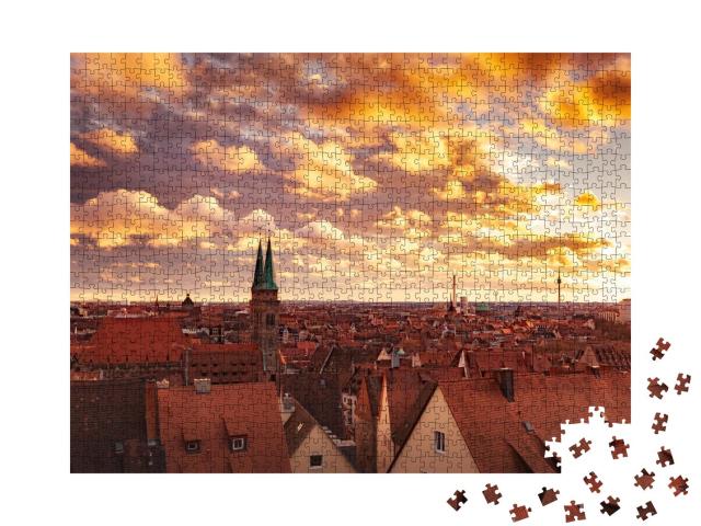 Puzzle 1000 Teile „Historisches Zentrum von Nürnberg, Deutschland“