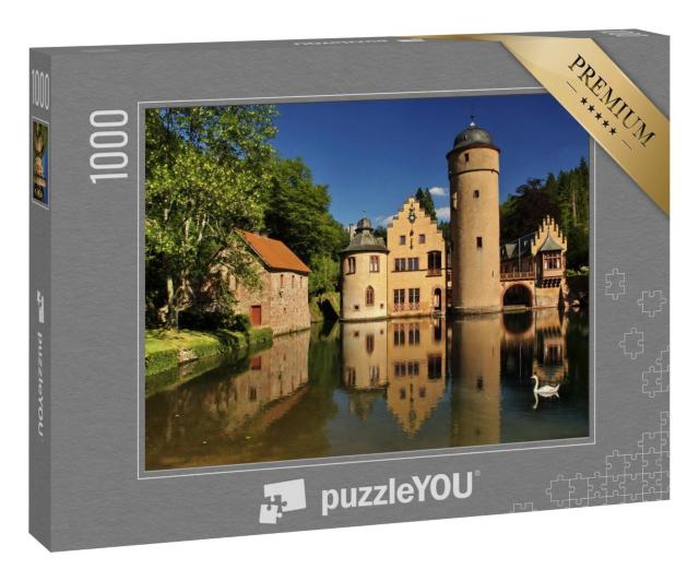 Puzzle 1000 Teile „Schloss Mespelbrunn im Spessart“