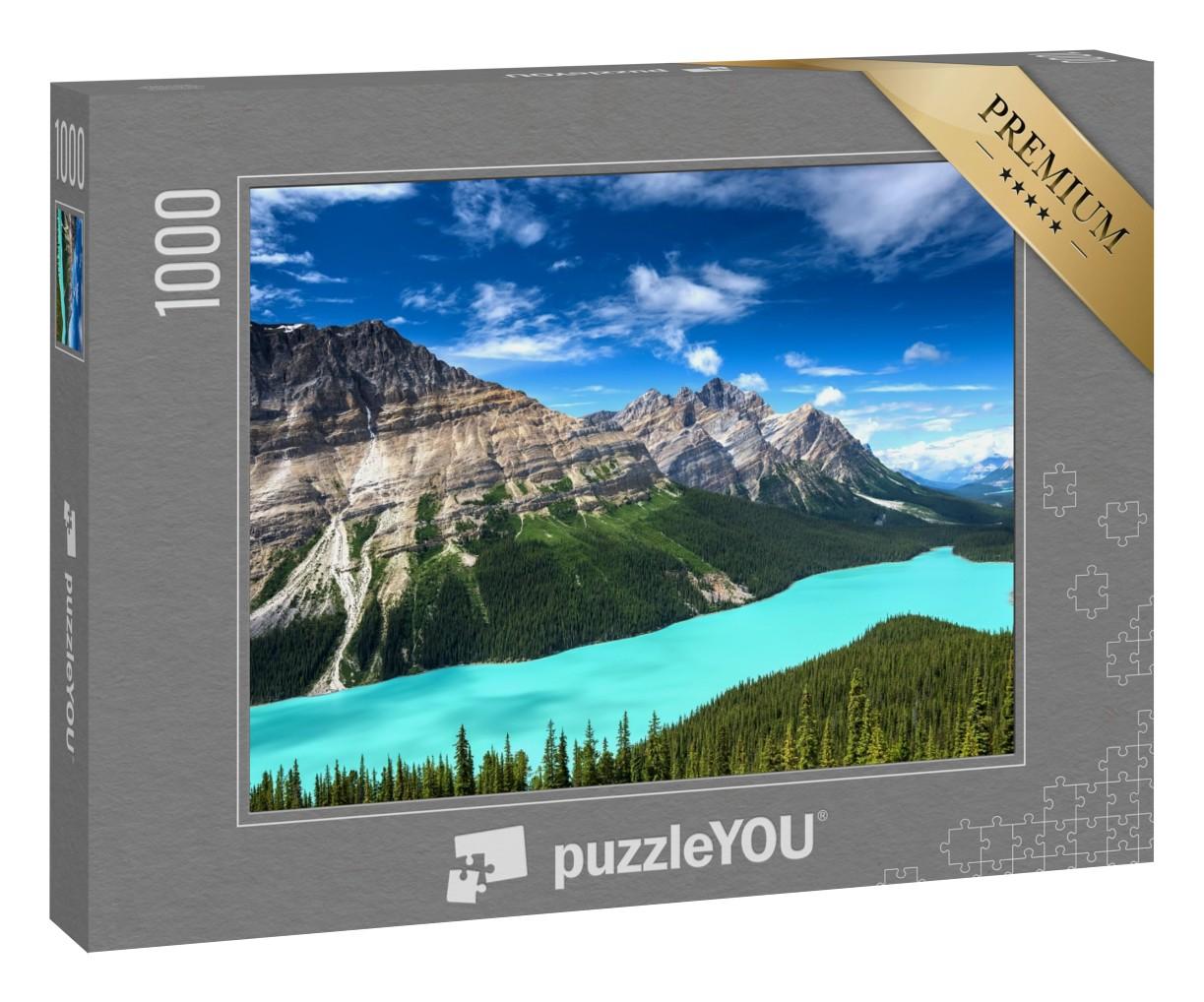 Puzzle 1000 Teile „Atemberaubender Peyto Lake im Banff National Park, Kanada“