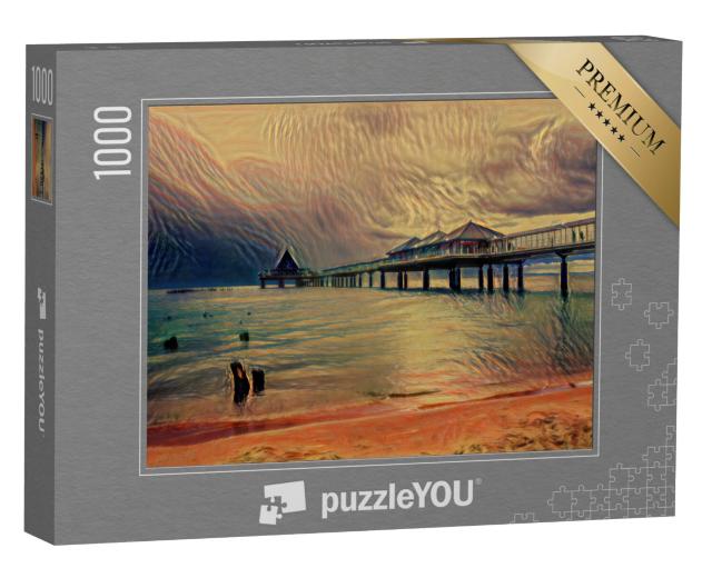 Puzzel 1000 stukjes „in de stijl van Edvard Munch, De schreeuw - Insel Usedom - Puzzelcollectie Kunstenaars & Schilderijen“