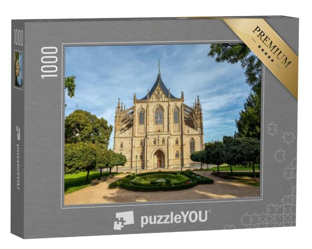 Puzzel 1000 stukjes „Kathedraal van St Barbara, Kutna Hora, Bohemen, Tsjechië“