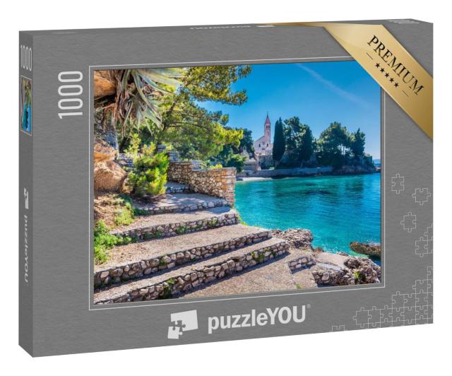 Puzzle 1000 Teile „Kloster der Stadt Bol, Insel Brac, Kroatien“