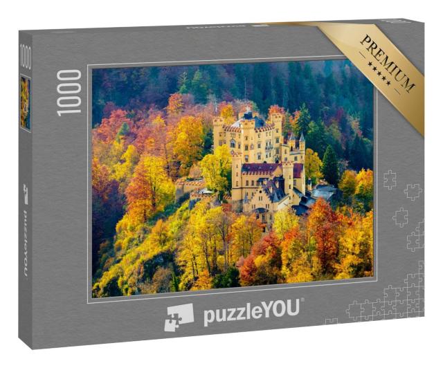 Puzzle 1000 Teile „Wunderschönes Schloss Hohenschwangau, Bayern“