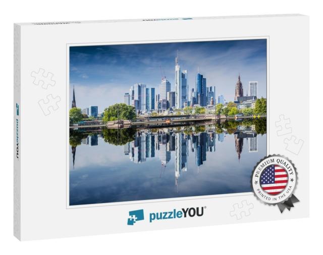 Skyline of Frankfurt, Germany, the Financial Center of th... Jigsaw Puzzle