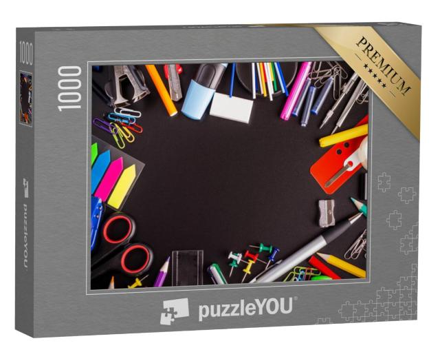 Puzzel 1000 stukjes „Kantoorbenodigdheden“