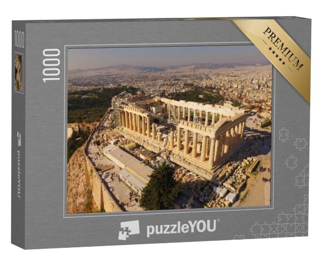 Puzzel 1000 stukjes „Luchtfoto van de Akropolis met het Parthenon, Griekenland“