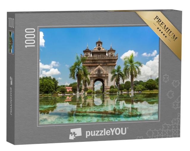 Puzzel 1000 stukjes „Patuxai Monument in Vientiane“