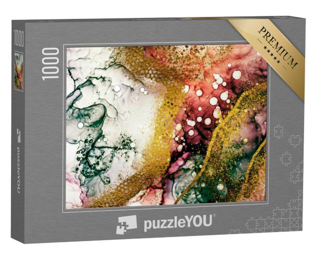 Puzzel 1000 stukjes „Transparante creativiteit, abstracte wolkenkunst“