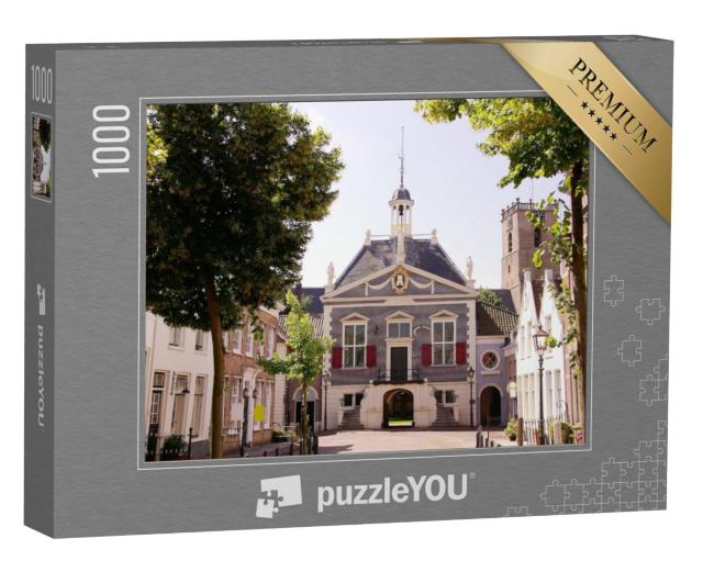 Puzzel 1000 stukjes „Het oude stadhuis van Middelharnis“