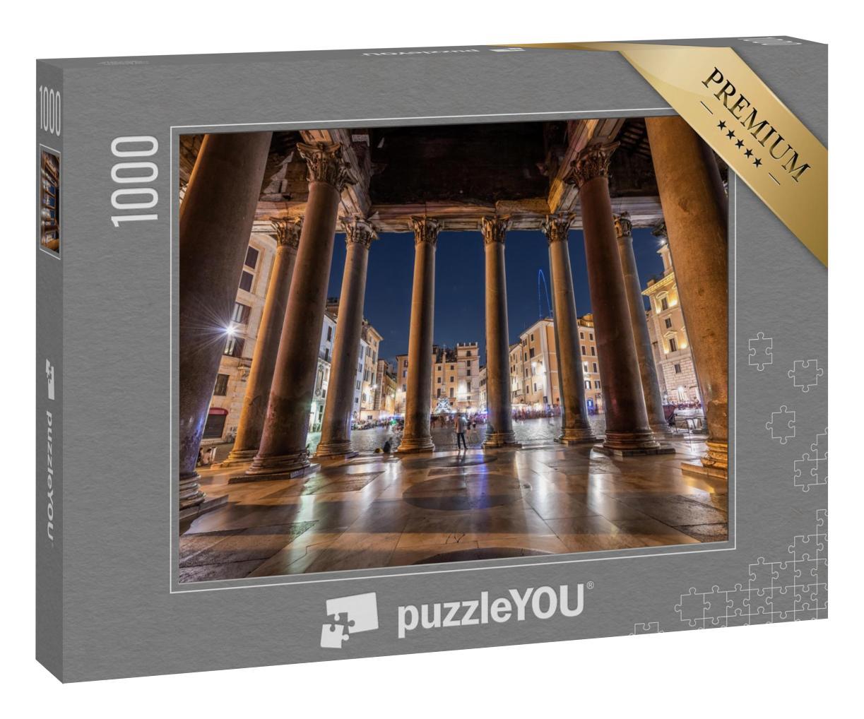 Puzzle 1000 Teile „Einzigartige Aussicht auf das Pantheon in Rom“
