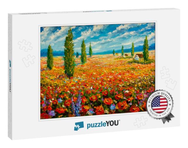 Flowers Paintings Monet Painting Claude Impressionism Pai... Jigsaw Puzzle