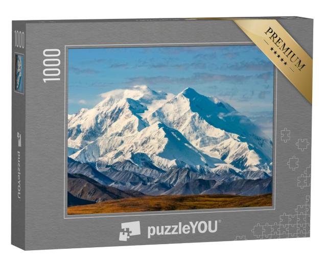 Puzzel 1000 stukjes „Uitzicht op de majestueuze Mount McKinley, Alaska“