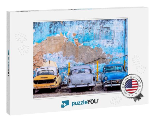 Old Cars Cuba... Jigsaw Puzzle