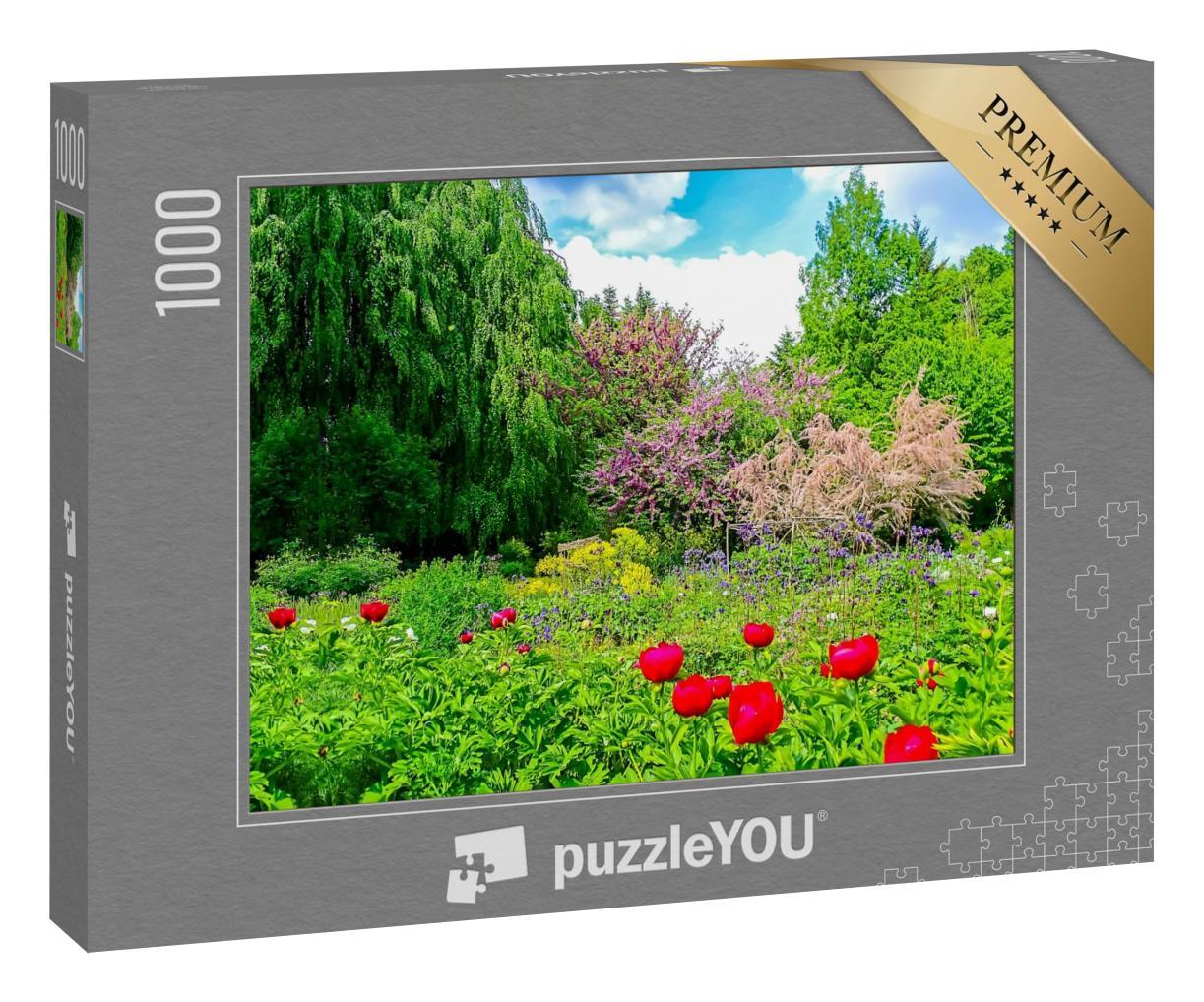 Puzzle 1000 Teile „Sommergarten und grüne Natur“